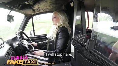 FemaleFakeTaxi Big boobs blonde fucks her passenger