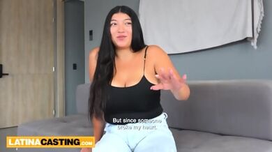 Latina Babe Shakes Her Balloon Boobs While Hung Producer Bangs Her From Behind