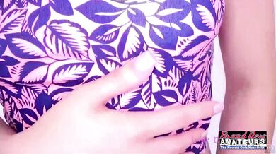 Slim Brunette Hayden Strips Off And Inserts Big Dildos In Her Pussy!