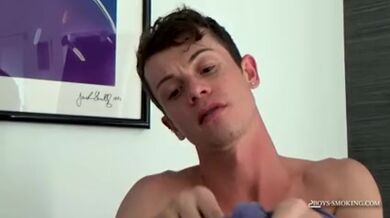 Smooth Lads Smoking And Stroking Cocks