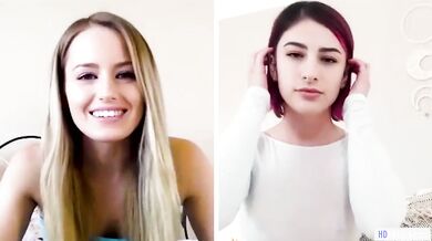 Kristen Scott And Scarlett Sage Having Webcam Sex Before Wedding Day