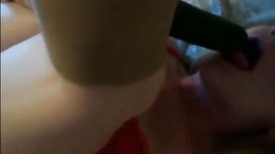 Mature lady plays with her feet in pantyhose and gets cummed on