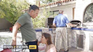 BRAZZERS - Tommy King Loves Getting Her Tight Asshole Drilled By Her Neighbour's Throbbing Cock