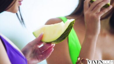 VIXEN Brazen Baby & Shy Bestie Stefany Seduce Older Man - Stefany Kyler