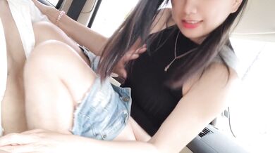 Swag女主播daisybaby超飢渴搭uber跟司機車震口爆fuck with uber driver in the car & Cum in mouth