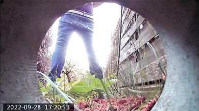 granny piss outdoor and on toilet