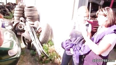 Step Mother And Step Dad Show Her Step Daughters How To Fuck Outdoor