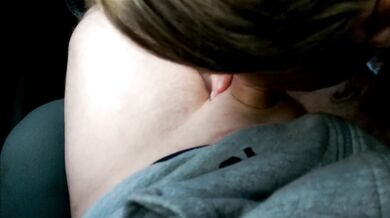 Public Street Car Blowjob & Cum in Mouth Driving