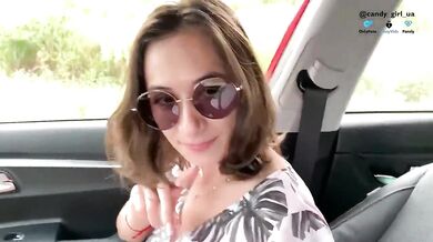 Haebsche anhalterin saugt den schwanz leer