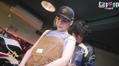 Customer fuck cute asian girl who works at the bike shop- Psychoporn