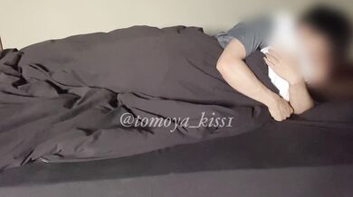 Young Japanese couple having sex in the morning