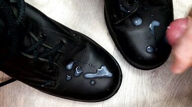 Soldier FUCKS Young Gay and CUMs on his BOOTS / Man Moans / Dirty Talk / Smoking