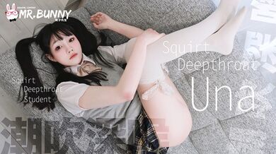 【mr.bunny】moso-015 White stockings beautiful girl deepthroat and squirt