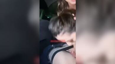 Abbie Maley Gives Sloppy Blowjob In Car