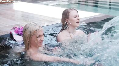 BFF SLEEPOVER! Teen Sluts Sneak Over Cocks To Share