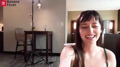 Mainstream Model Looking Pretty White Girl Got AMWF Creampied by Asian Guy