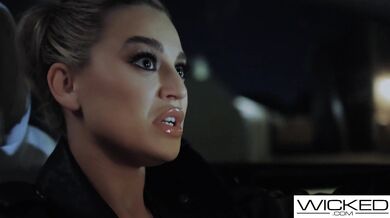 Horny Blake Blossom fucked by lucky Dan Damage in a car.