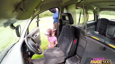 Female Fake Taxi - British tattooed milf fucked by a big black cock