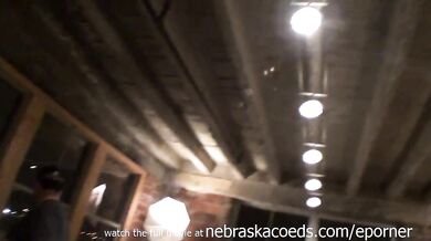 Homemade Suran Wrap Bondage And Being Forced Fucked By A Dildo Duct Taped To A Stick