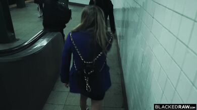 BLACKEDRAW Small blonde takes on huge BBC