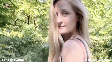 She loves sucking my cock in public places multiple cumshot - Horny Hiking ft Molly Pills - POV 4K