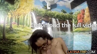 Big boobed amateur latina MILF Renata serving a her horny clients big dick (Steven Hard)