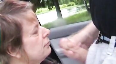 Offentlig avsugning i Hedemora, Sverige med ett ansiktsavslut