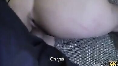 Inga Can\'t Get Money From Bank So Takes Part In Loan Porn