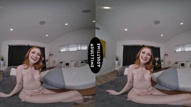 UP CLOSE VR - POV Naughty Petite Redhead Scarlet Skies Is CRAVING Your Dick!