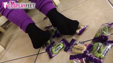 Hot witch in black cubane nylons