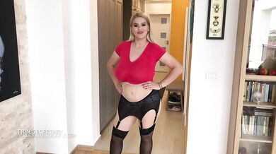 Busty amateur solo