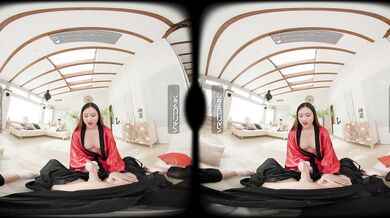 VR Conk: Japanese Mariko from Shogun Loves Deep Penetration of Western Cock in a Movie Parody | VR Porn