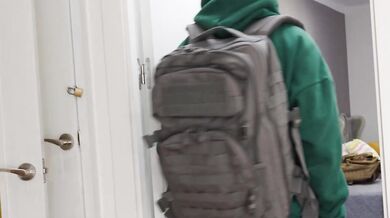 REALITY KINGS - Sara Diamante Rides Jordi's Cock Behind Her Man's Back Until She Squirts & Takes His Cum