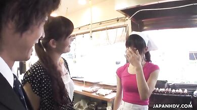 Pretty Girl Had Group Sex At Work, All Day - Hitomi Kanou