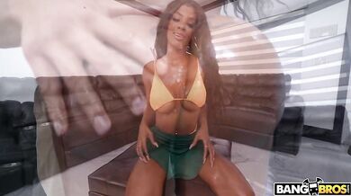 BANGBROS - Derek Savage Oils Up Jordy Love's Body Before Fucking Her Tight Pussy And Cumming On Her Pretty Face