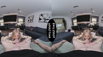UP CLOSE VR - POV Petite Blonde Coco Lovelock Goes Into FERAL FRENZY Mode For Your Big Dick