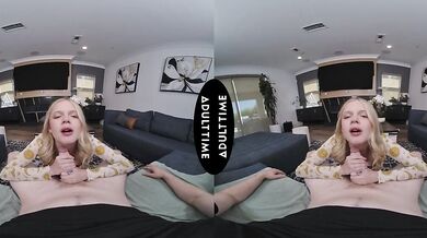 UP CLOSE VR - POV Petite Blonde Coco Lovelock Goes Into FERAL FRENZY Mode For Your Big Dick