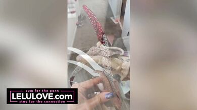 Big boobs babe does makeup & hair for Halloween costume, black toenails & fingernails hands/feet closeups - Lelu Love