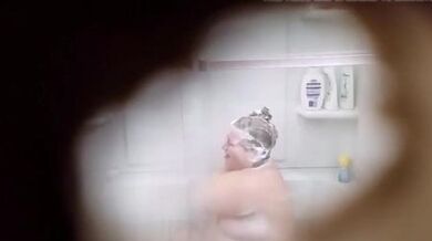See Fat Grandma C.K. take a bath and shower. 2-4-2018