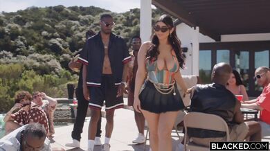 BLACKED Violet Myers Takes 8 BBCs In First-Ever Gangbang