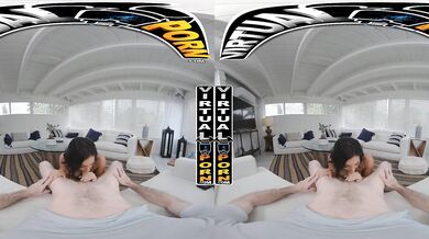 VIRTUAL PORN - Demi Diveena Slowly Pushes Her Stepson's Girthy Dick & Warmups Her Tight Asshole