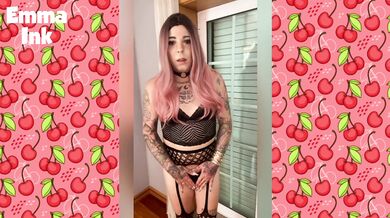 Uma deliciosa compilação da trans Emma Ink - Video Completo em OF/EMMAINK13