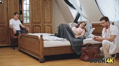 CUCK4K. Dr. Is So, SO In. Hot sex with Jessie Clark & Pavlos