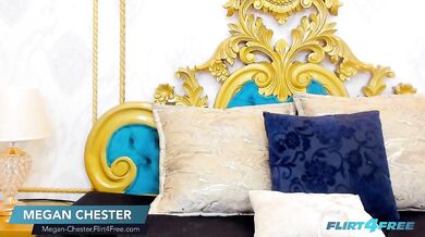 Flirt4Free - Megan Chester - Delightful Latina Loves To Tease And Finger Her Pussy And Asshole