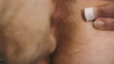 Blonde with a hairypussy