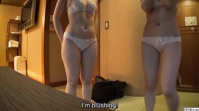 Japanese Lesbian College Friends Come Out To Each Other At Bathhouse