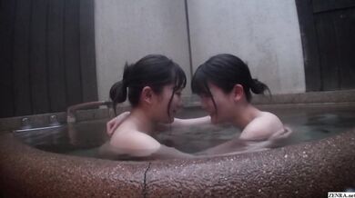 Japanese Lesbian College Friends Come Out To Each Other At Bathhouse