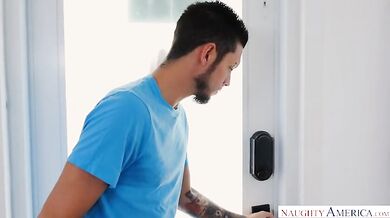 Neighbor Gives Ebony Beauty a Rough Fuck After a Heated Argument