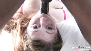 Aged Love Sucking His Nice Cock Deep - Alexandra Cat