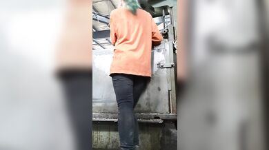 Nearly caught touching my pussy while I was working